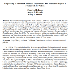 The Science of Hope as a Framework for Action