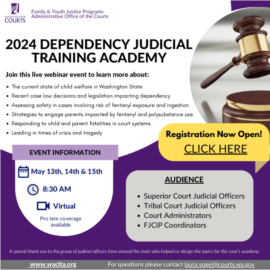 2024 Dependency Judicial Training Academy